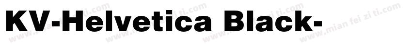 KV-Helvetica Black字体转换